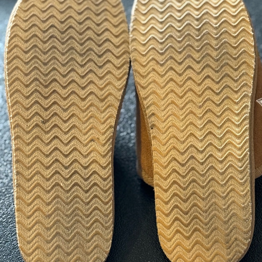 Fanatics Brand, Pittsburgh Penguins, Brown Hockey Slipper Sandals, Men’s Sz (Sm) - Picture 8 of 10